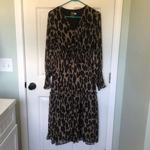 Leopard print dress